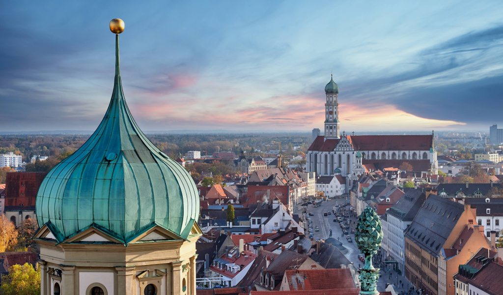 Stadt Augsburg Skyline