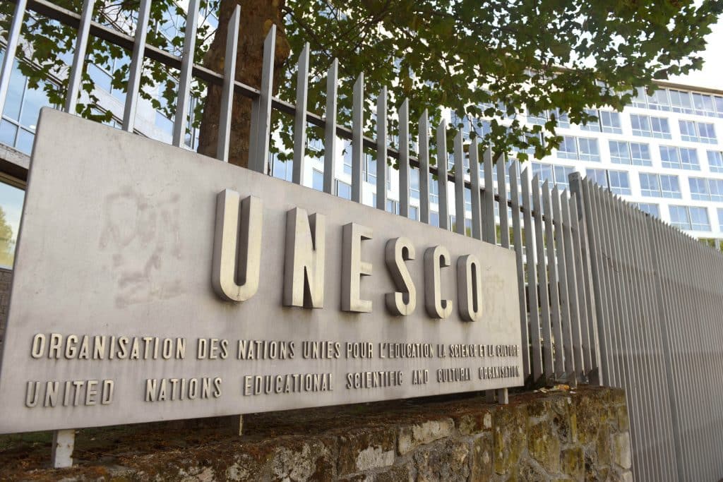 Unesco Hauptgebäude Eingang